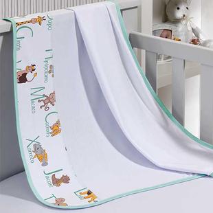 Cueiro Simples Tecebem Baby Alfabeto Malha Estampado kinder Verde