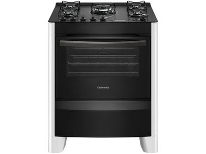 Mais Opções Fogão 5 Bocas Mesa de Vidro Continental Branco – Acendimento Automático FC5VB