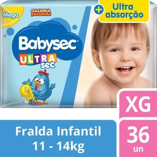 Fralda Babysec Galinha Pintadinha Ultrasec Xg - 36 Fraldas