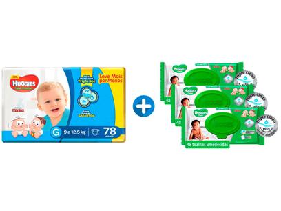 Fraldas Huggies Turma da Mônica Tripla Proteção - Tam. G...