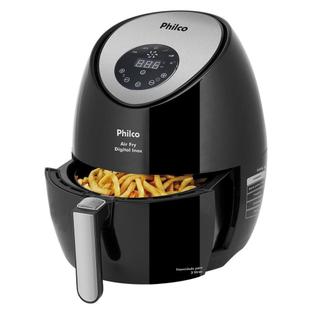 Fritadeira Britânia Air Fry Digital Inox, 3.2L, 1400W, Preto – 110V