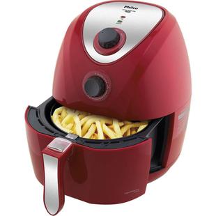 Fritadeira Britânia Air Fry Saúde Inox, 2L, Vermelho – 110V