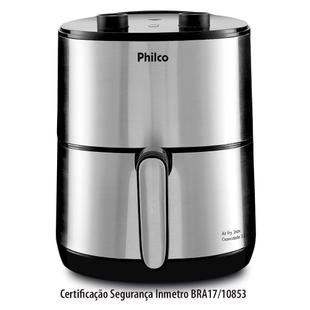 Fritadeira Elétrica Philco Air Fry Inox 3,2l Prata