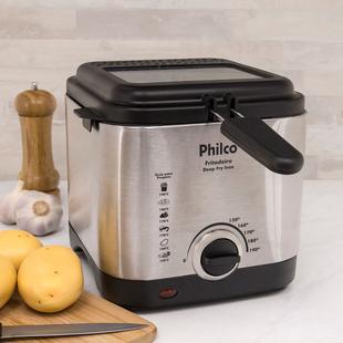 Fritadeira Elétrica Philco Deep Fry Inox 1,8l Prata