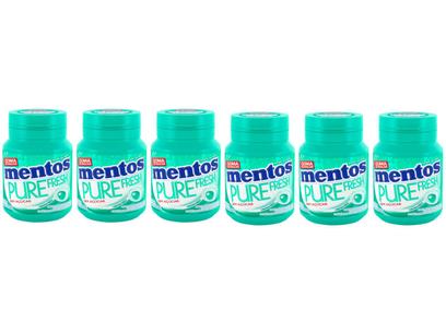 Goma de Mascar Mentos Pure Fresh Wintergreen – sem Açúcar 56g Display 6 Unidades