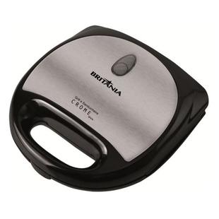 Grill e Sanduicheira Britania Crome 750W Preta/inox 220V 064002069