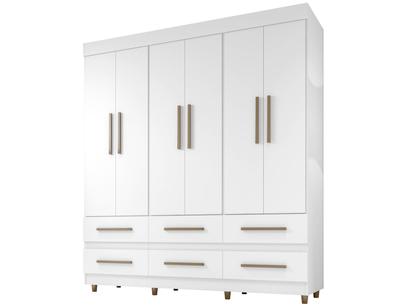 Guarda-roupa 6 Portas 6 Gavetas Araplac - Maia