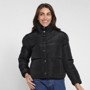 Jaqueta Puffer The Style Box Gola Alta Feminina