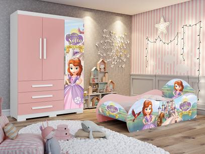 Jogo de Quarto Infantil Princesa Sofia - Loja Tigus Rosa