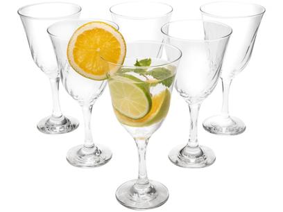 Jogo de Taças para Água Vidro 6 Peças 365ml – Nadir Lírio