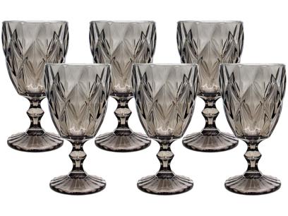 Jogo de Taças para Bebidas de Vidro 330ml - 6 Peças Haus Diamond Empire