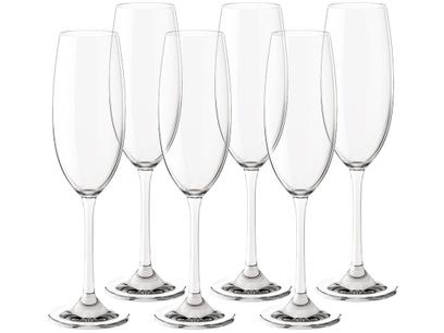 Jogo de Taças para Espumante de Cristal 220ml – 6 Peças Haus Sense