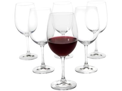 Jogo de Taças para Vinho Cristal 450ml 6 Peças - Haus Sense