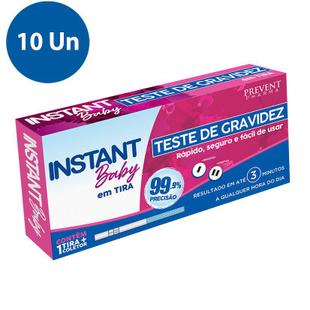 Kit 10 De Gravidez Instant Baby em Tira Prevent Pharma