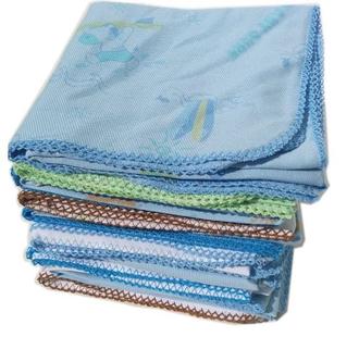 Kit 11 Cueiro Flanelado Estampado 80x80cm Com Croche menino - Dugu