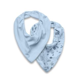Kit 2 Babadores Bandana Hug Névoa Azul E14304