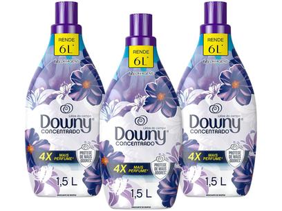 Kit Amaciante Downy 4X Concentrado Lírios do Campo 1.5L 3 Unidades