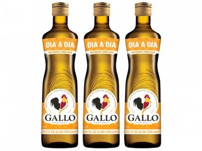 Kit Azeite de Oliva Gallo Dia a Dia 3 Unidades - 500ml Cada