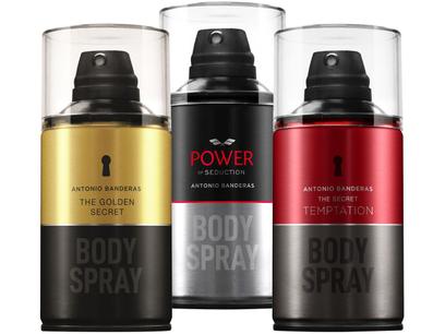 Kit Body Spray Antonio Banderas Masculino 250ml 3 Unidades