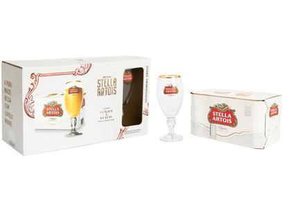 Kit Cerveja Stella Artois American Standard Lager - 269ml Cada 8 Unidades com 1 Taça