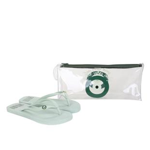 Kit Chinelo+ Necesseire Santa Lolla Olho Grego Feminino – Verde claro