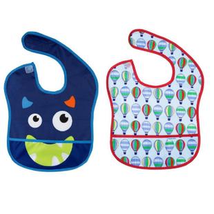 Kit com 2 Babadores para Bebê Balão e Carão Kababy