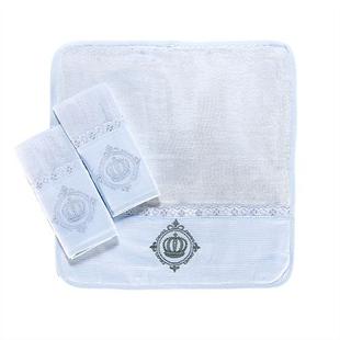 Kit Com 3 Paninhos De Boca - Coroa Branca - A.constantini