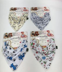 Kit com 4 bandana babador - Primeira idade