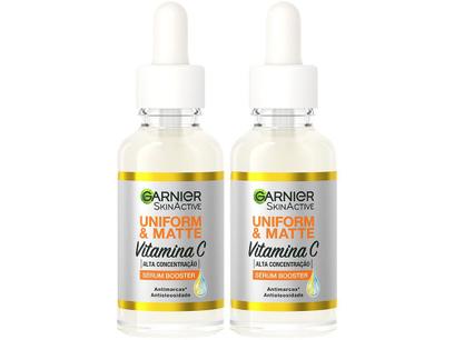 Kit de Tratamento Facial Garnier Skin Active Uniform & Matte Vitamina C
