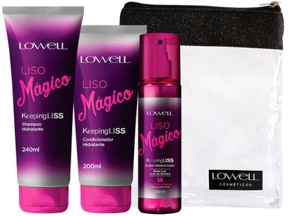 Kit Shampoo Condicionador Fluído Lowell Profissional