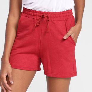 Kit Short Moletom Burn Básico Feminino 3 Peças