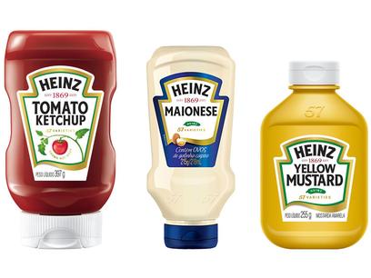 Kit Tradicional Heinz 03 Unidades Ketchup 397g + Maionese 215g + Mostarda Amarela 255g