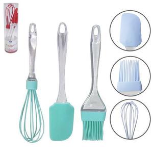Kit utensílios c/3 pcs batedor/ pincel/ espatula – 142361 – Fwb