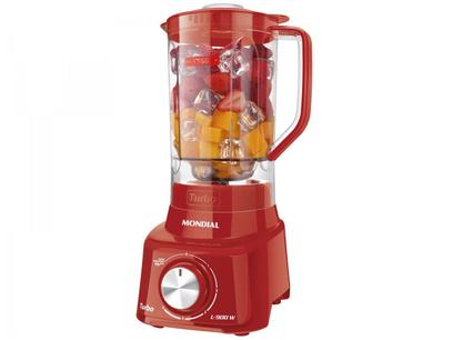 Liquidificador Mondial Turbo L-900 FR Copo - Vermelho Com Filtro 05 Velocidades 900W