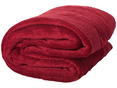 Manta Casal Sultan Poliéster Sonhare – Malbec Vermelho