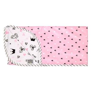 Manta Cueiro Dupla Face Minasrey Reininho Encantado Rosa