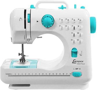 Máquina de Costura Lenoxx Compacta PSM101 12 Opções de Pontos Eletrônico Bivolt