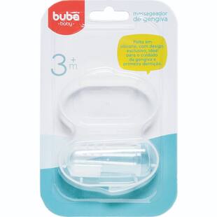 Massageador De Gengiva Bebe Com Cerdas E Dedal Em Silicone - Buba