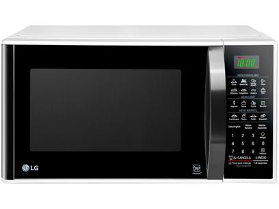 Micro-ondas LG 30L Solo MS3091BC - Branco e Preto