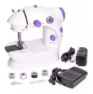 Mini Máquina de Costura Elétrica Portátil 2 Velocidades Pedal Luz Acessórios Bivolt – Ybx