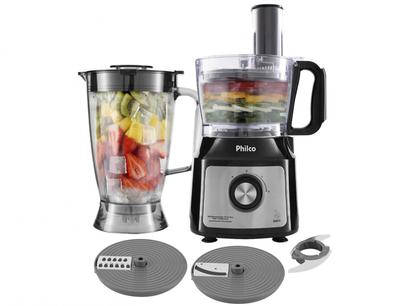 Multiprocessador de Alimentos Philco Preto – PMP1200PI 4 Funções 800W