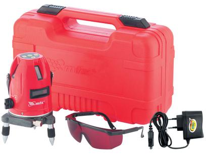 Nível a Laser Auto Nivelamento MTX 350359 Alcance 10m com Maleta