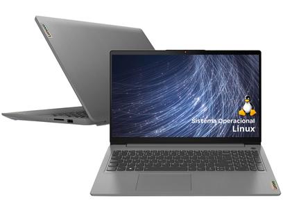 Notebook Lenovo Ideapad 3 AMD Ryzen 8GB - 256GB SSD 15.6” Full HD Linux 82MFS00100