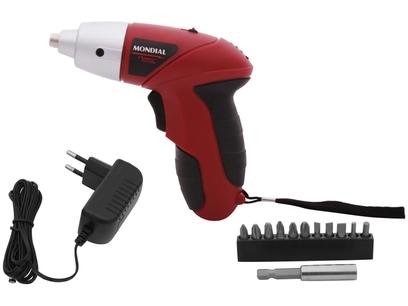 Parafusadeira Mondial a Bateria 4.8V – Velocidade Reversível 12 Peças FPF-05