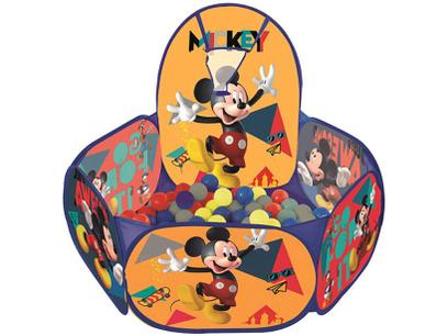 Piscina de Bolinha Mickey Disney com Cesta - 100 Bolinhas Zippy Toys