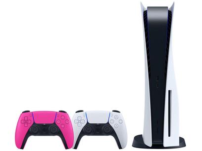 PlayStation 5 2020 Nova Geração 825GB 1 Controle - Sony + Controle sem Fio DualSense Nova Pink