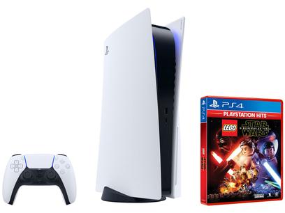 PlayStation 5 2020 Nova Geração 825GB 1 Controle - Sony + Lego Star Wars: O Despertar da Força PS4