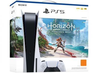PlayStation 5 825GB 1 Controle Branco Sony - com Horizon Forbidden West