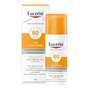 Protetor Solar Facial Eucerin - Sun Gel-Creme Oil Control FPS 60