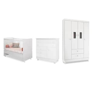 Quarto de Bebê Encanto Peternella Cor Branco